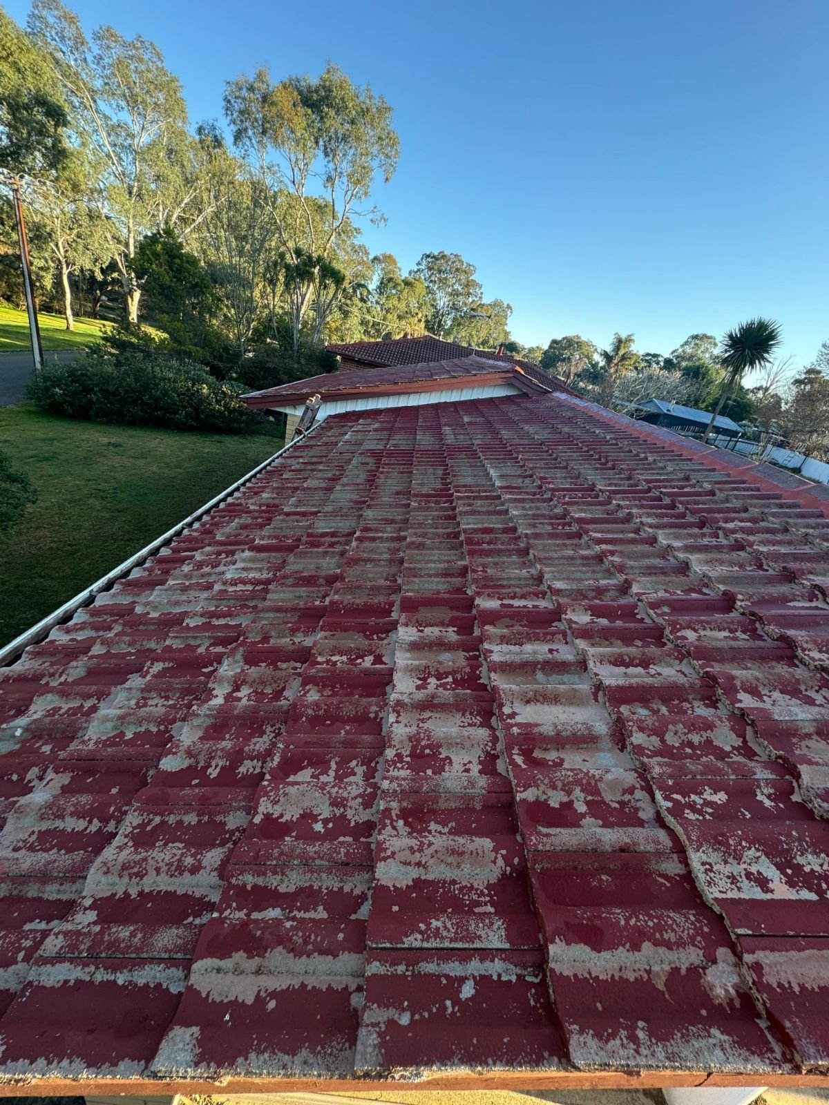 Roof before restoration