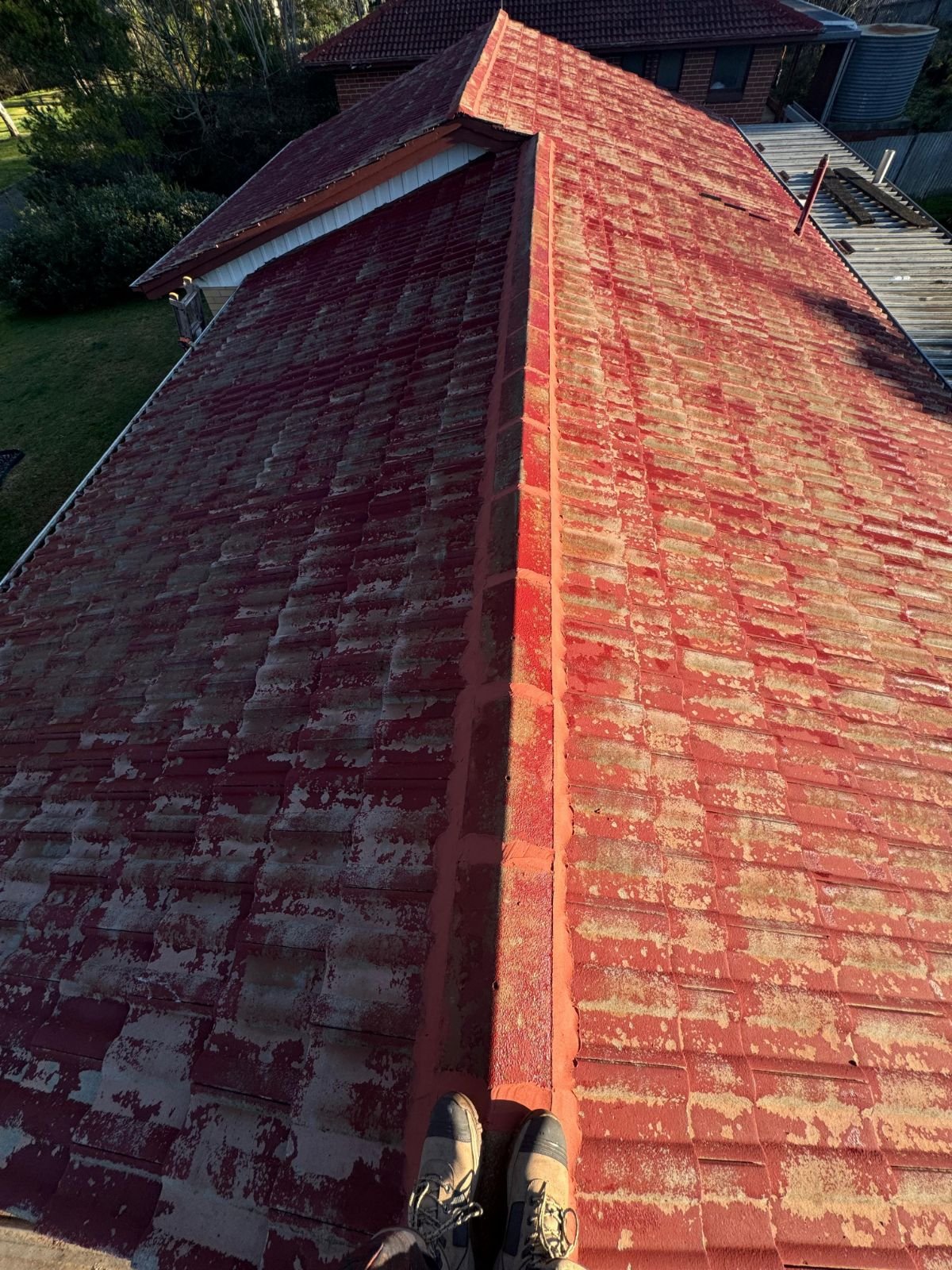 Roof before restoration