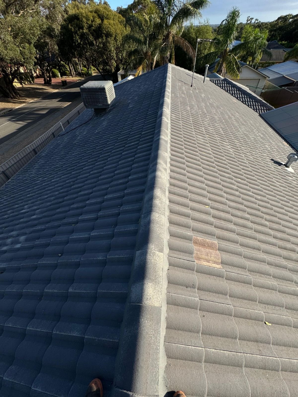 Roof before restoration